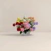 A realistic colored rose bouquet with petal pieces, specially designed Flowers rose decoration Application Scenario
